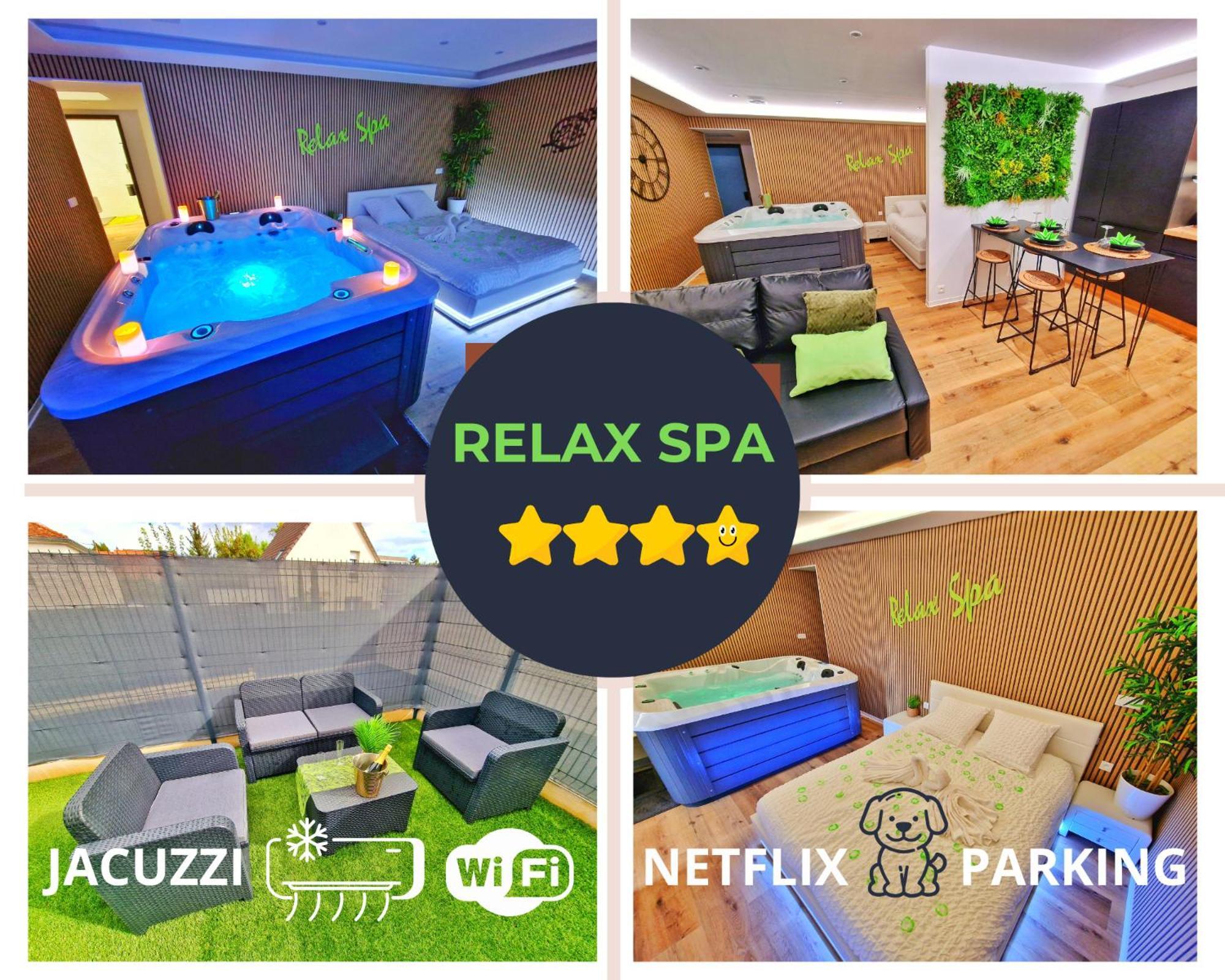 Relax Spa-4 Pers-Jacuzzi-Parking-Jardin-Clim-Colmar Muntzenheim Exterior foto